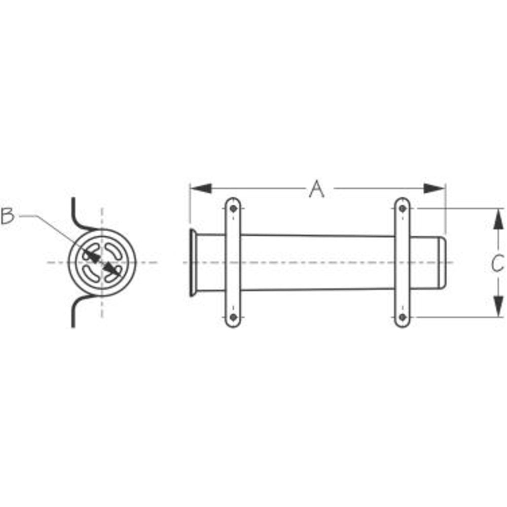 Sea-Dog Line 325140-1 Abs Side Mount Rod Holder-9 In