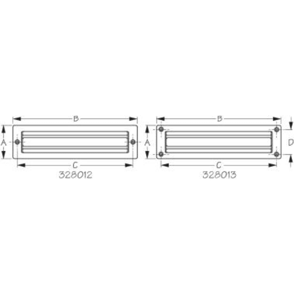 Sea-Dog 328012-1 Stainless Steel Deck Step 2-1/4" X 8-3/8""