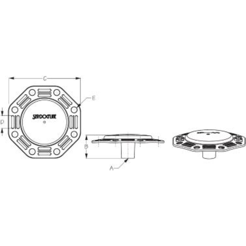 BOAT HOOK MOORING COVER SUPPORT CROWN (SEA-DOG)