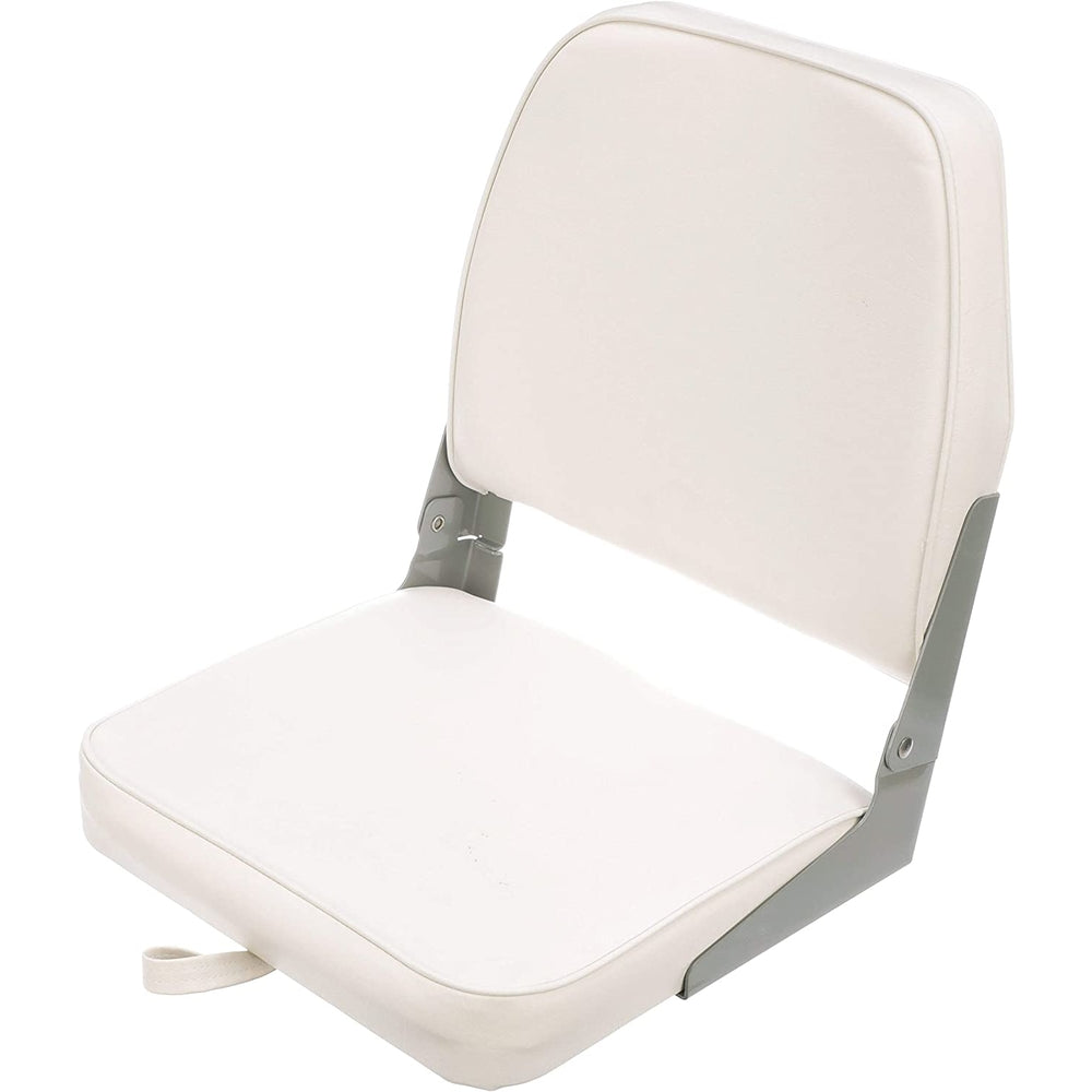 Attwood Marine 98395WH Padded Fish Seat Wht Image 1