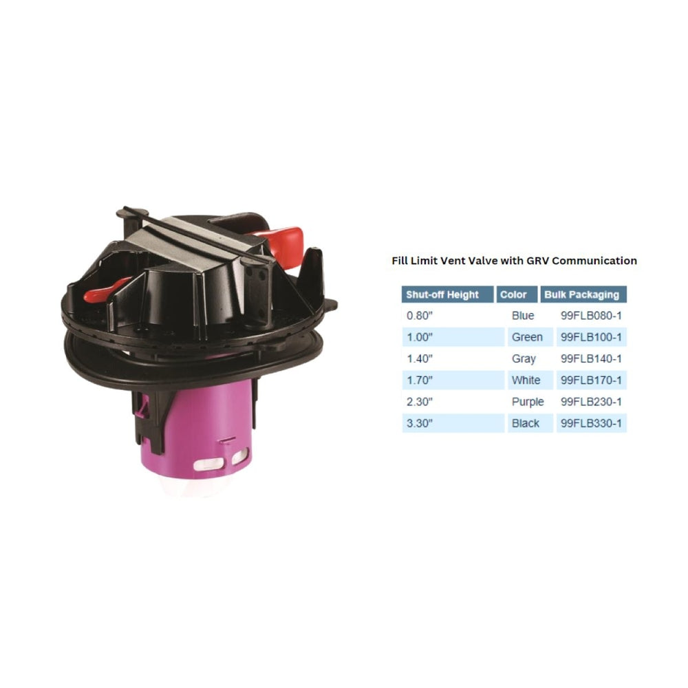 Attwood Marine 99FLB140-1S Fuel Limit Vent Valve 1.4 Gry Image 1