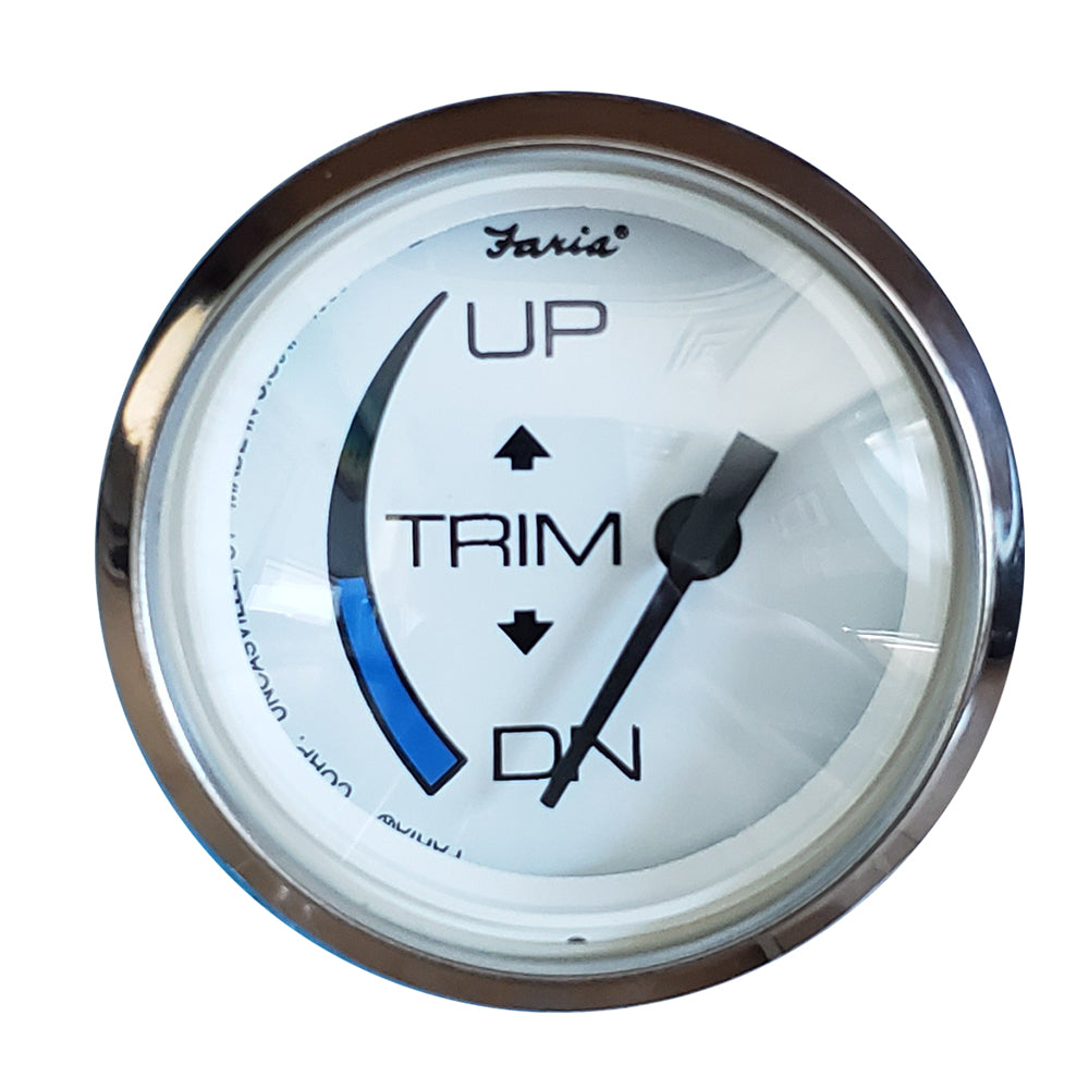 Faria Beede Instruments 13889 Chesapeake White Ss 2" Trim Gauge Honda Engines Image 1