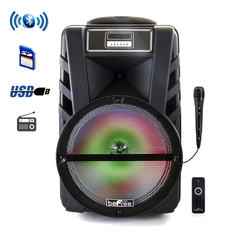 Befree Sound Bfs-1210 12 Inch Bluetooth Rechargeable Portable Pa Party Speaker Image 1