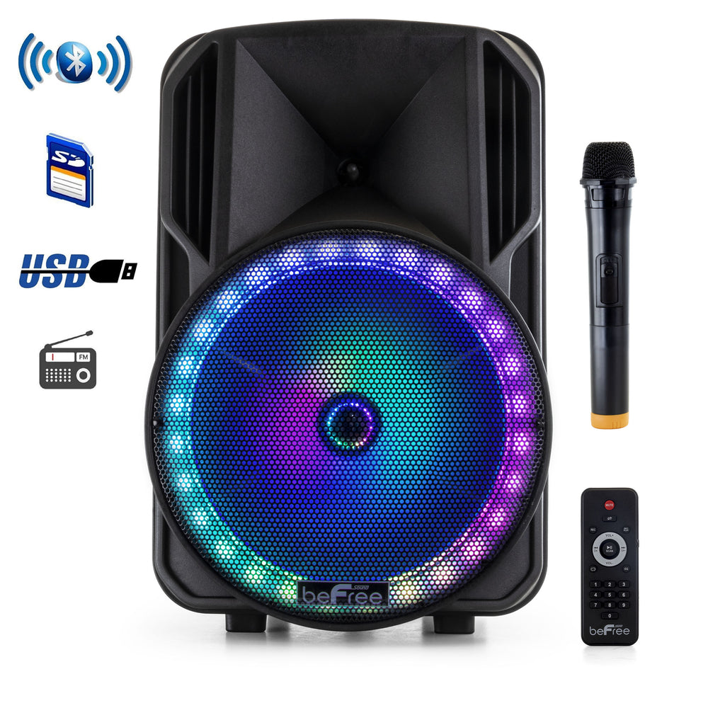 Befree Sound Bfs-1212 12 Inch Bluetooth Rechargeable Portable Pa Party Speaker Image 1