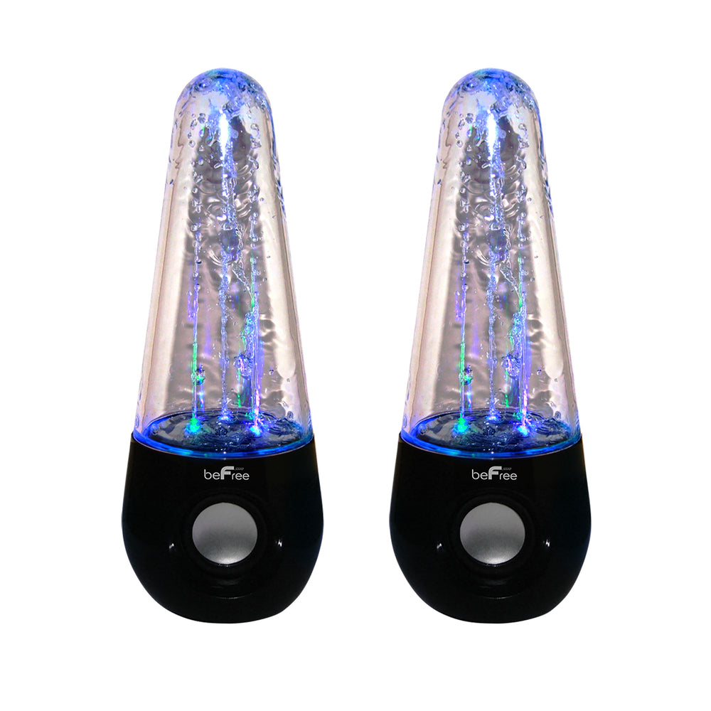 Befree Sound Bfs-165 Bluetooth Led Dancing Water Multimedia Speakers In Black Image 1