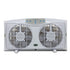 Optimus F-5286 Twin Window Fan Grey with Thermostat Image 1