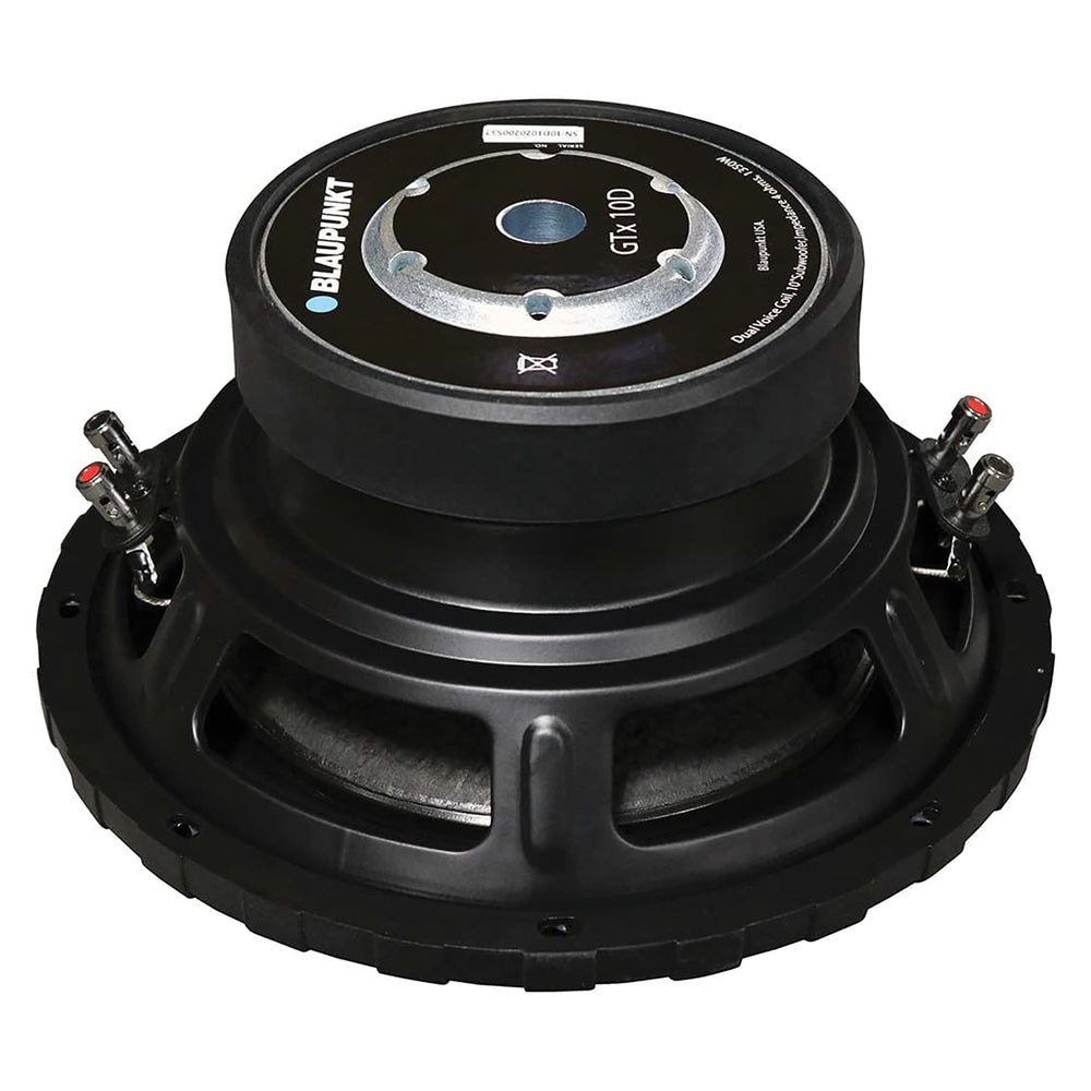 Blaupunkt Gtx10D 10" Woofer 400W Rms/1350W Max Dual 4 Ohm Voice Coils