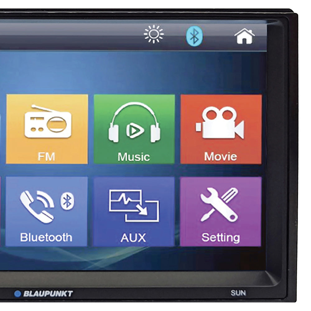 Blaupunkt Sun 7" D-Din Mechless Fixed Face Touchscreen Receiver Mirrorlink Bt