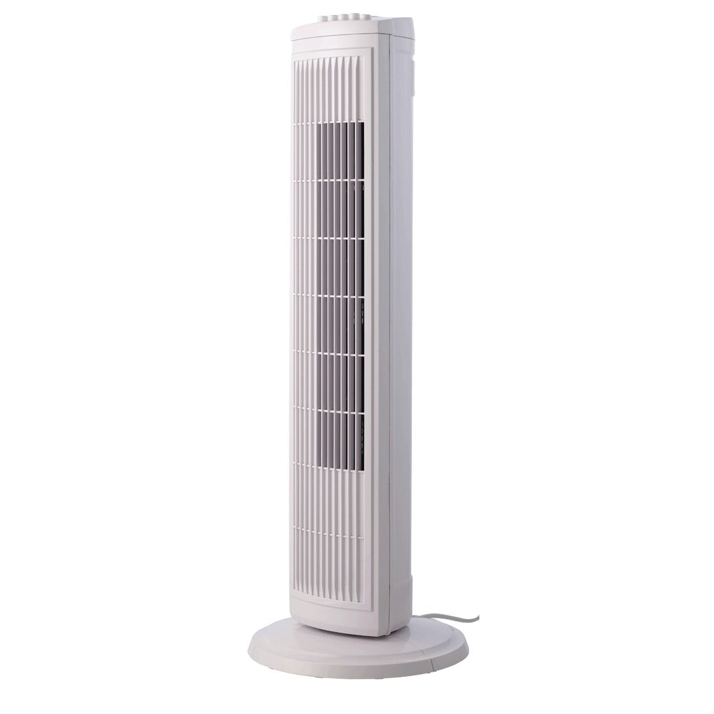 Brentwood F-30TW Tower Fan 30In White - 3 Speed Settings