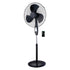 Optimus F-1672BK-F Portable Oscillating Stand Fan with Remote, Black, 16-In.