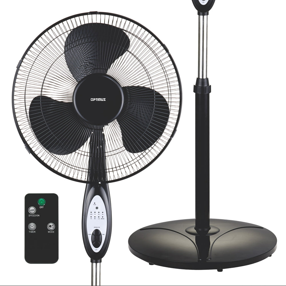 Optimus F-1872Bk 18In Stand Oscil Fan Blk