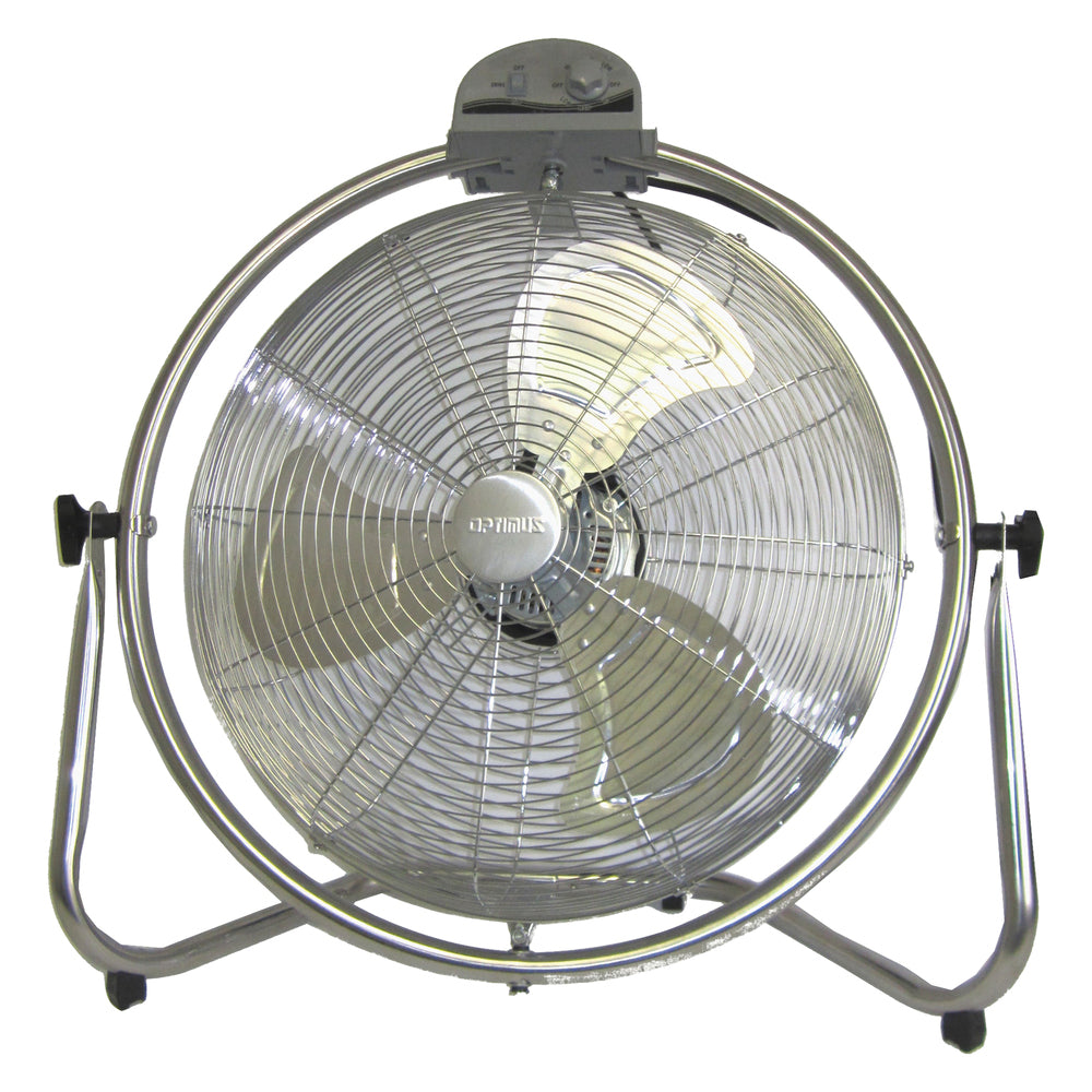 Optimus F-4208 20In Industrial-Grade High-Velocity Oscillating Floor Fan