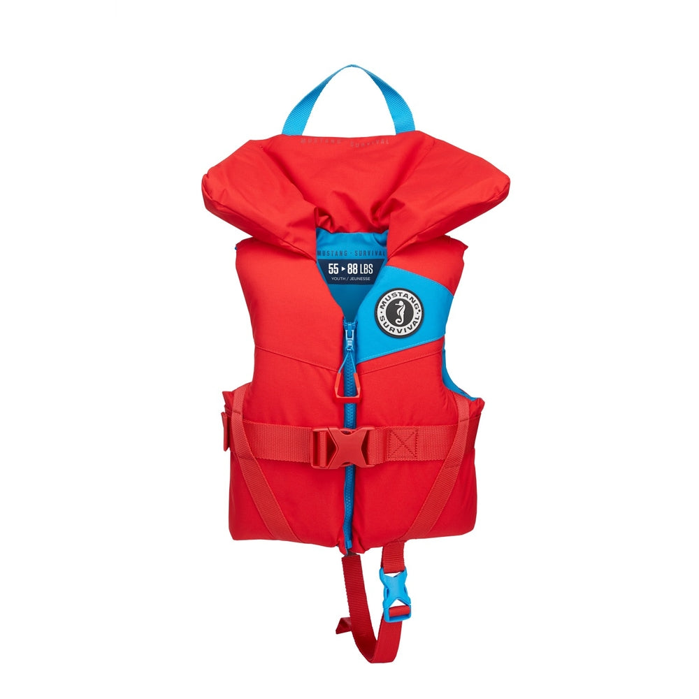 Mustang MV3560-277 Lil' Legends 100 Youth Foam PFD - Imperial Red Image 1