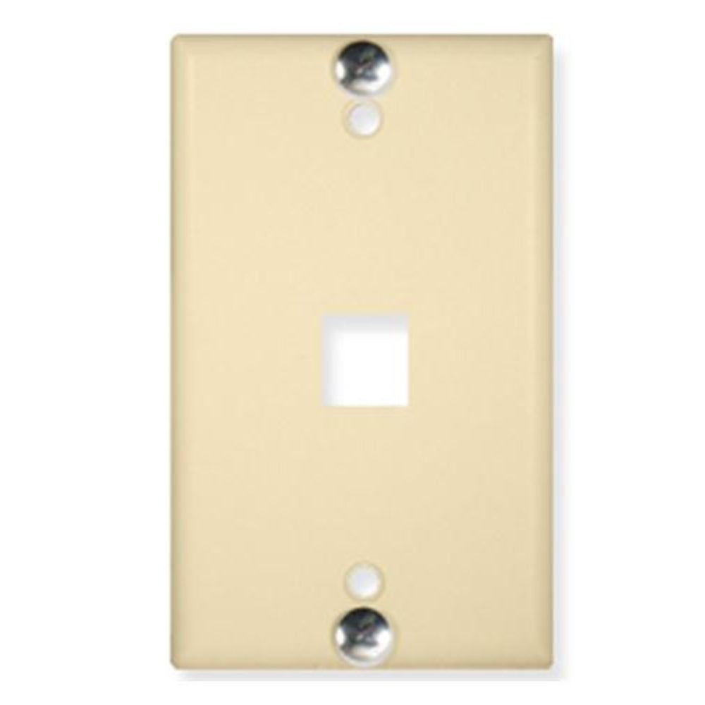 Icc Ic107Ffwiv Wall Plate- Phone- Flush- 1-Port- Ivory Image 1