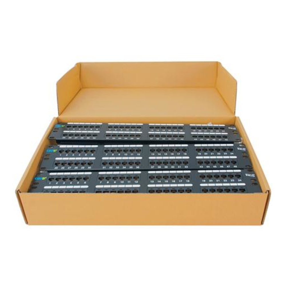 ICC ICMPP485EV Cat 5E Patch Panel - 48-Port 2RMS Image 1