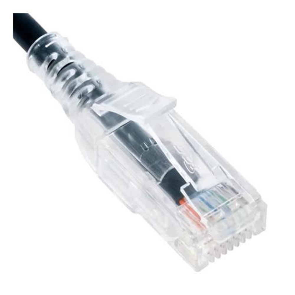 Icc Icpcsh03Bk Patch Cord- Cat 6 Slim Clear Sr 3Ft Bk Image 1