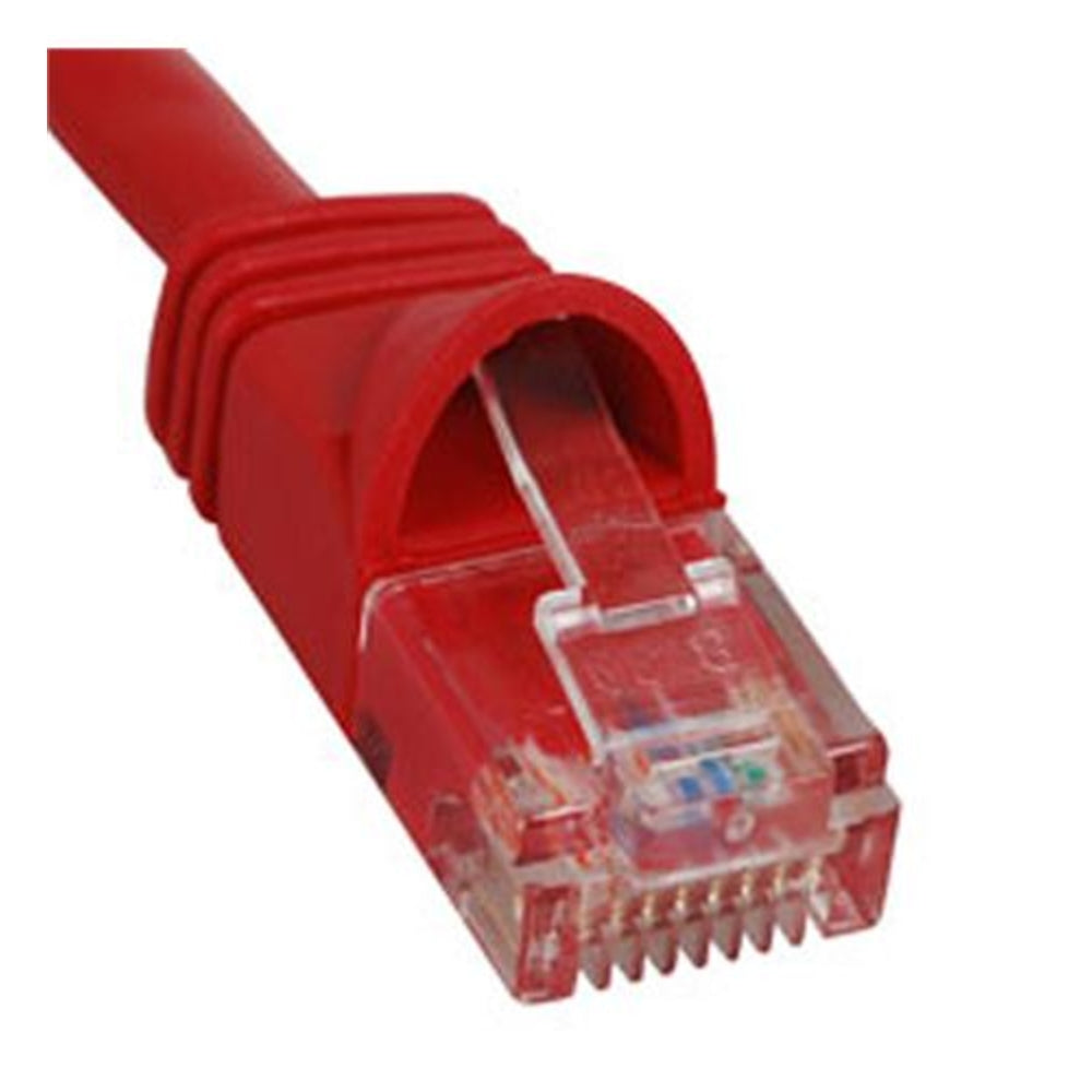 Icc ICPCSJ01RD Patch Cord - Cat 5e - Molded Boot - 1' Red Image 1