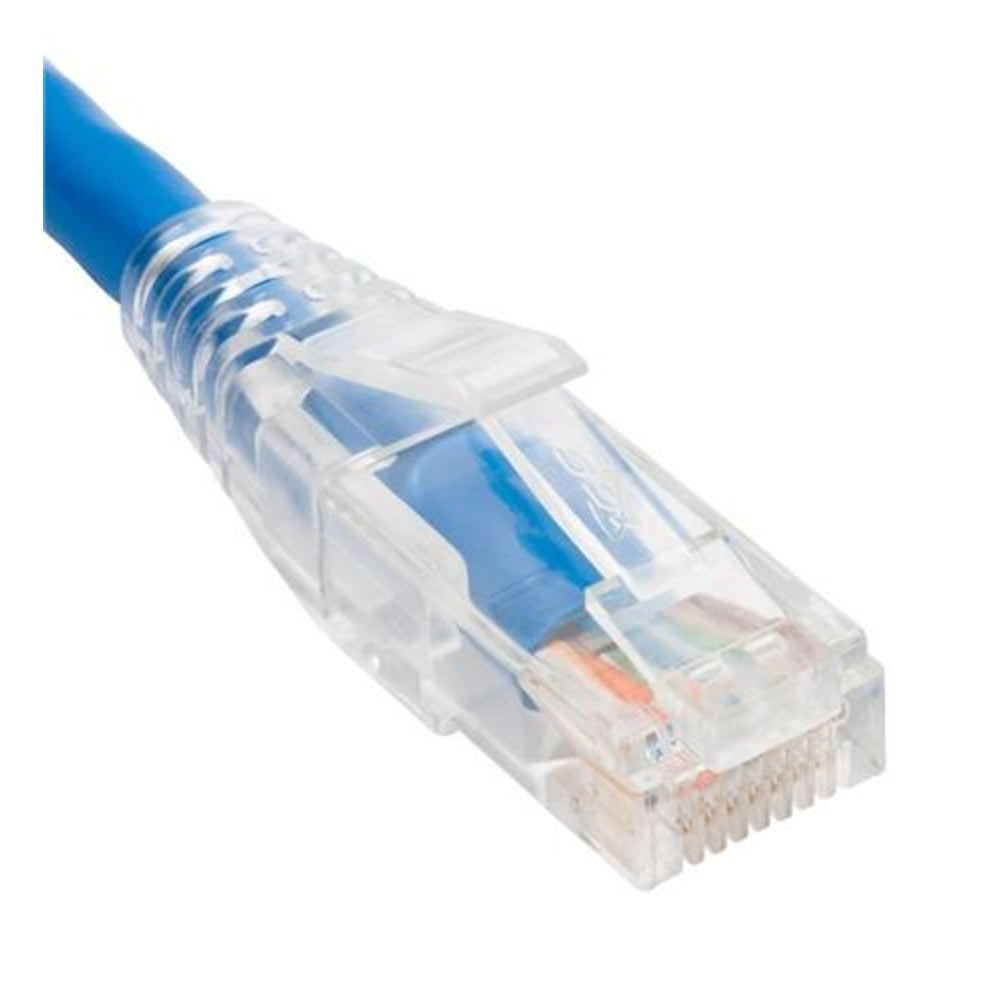 ICC ICPCST03BL Patch Cord Cat 6 Clear Boot Blue 3Ft. Image 1