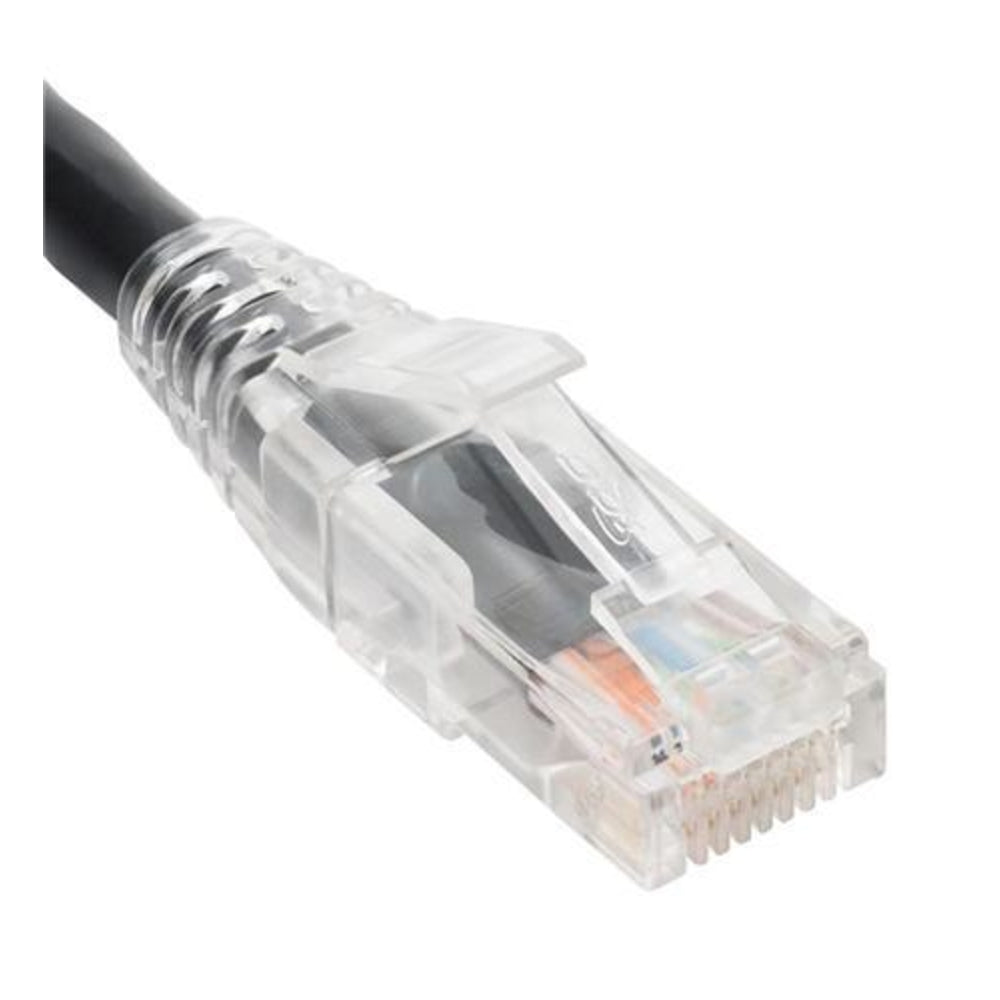 ICC ICPCST05BK Patch Cord Cat 6 Clear Boot Black 5Ft. Image 1