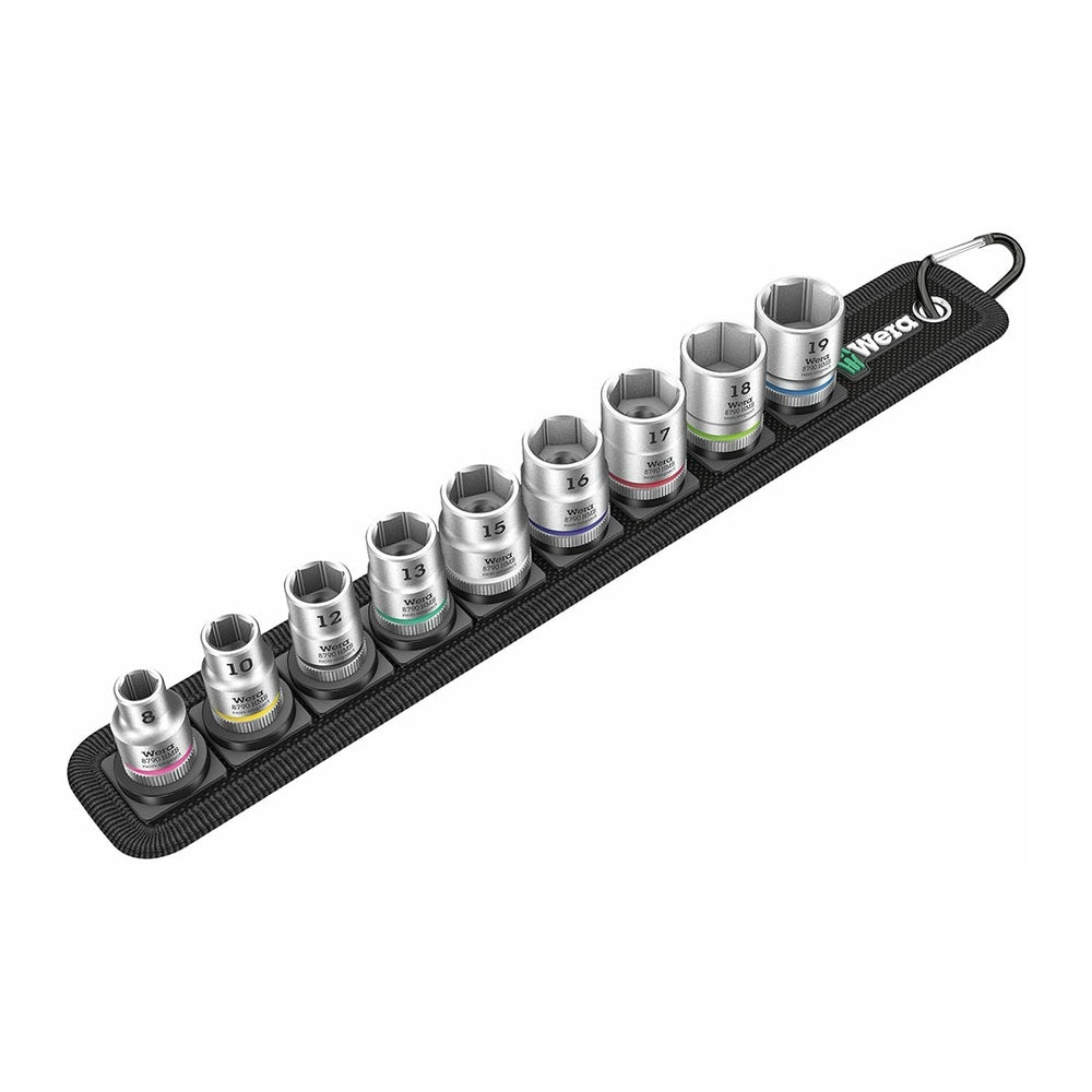 Wera 003973 001 Socket Set 3/8" 9 Piece Metric Image 1