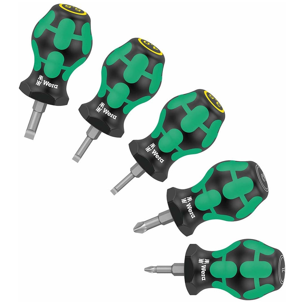 Wera 05 008871 001 Stubby Set 5Pc Pozidriv Slotted Image 1