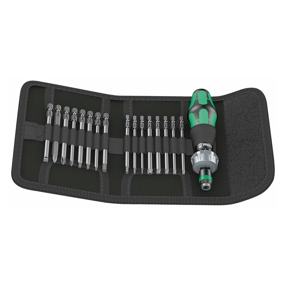 Wera 05 051041 001 Ratcheting Screwdriver Set - 17-Piece SAE Bits Image 1