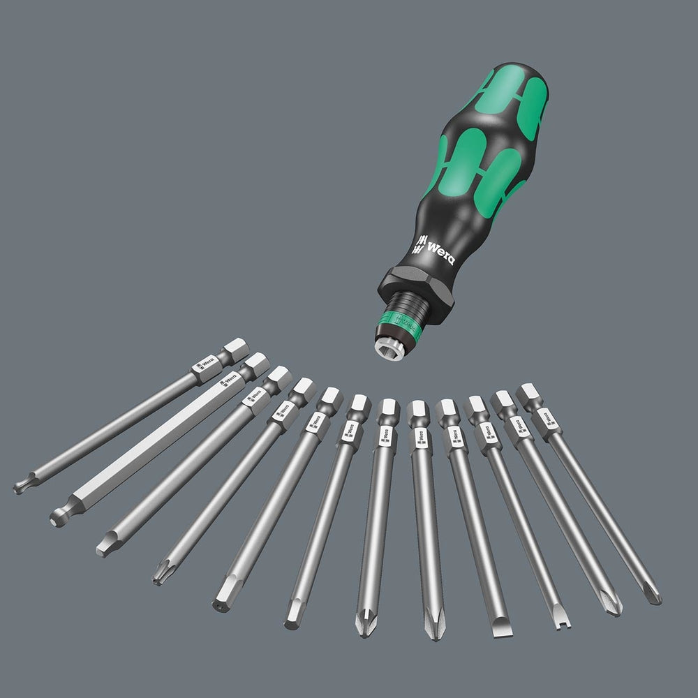 Wera 05059298001 Multi-Bit Set Handle And Interchangeable Blades 7 Piece Set