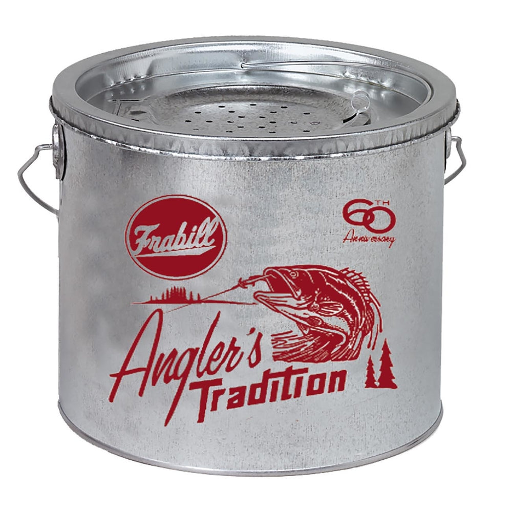 Plano 1266 Frabill Galvanized 2-Piece Wade Floating Bucket 8 Quart