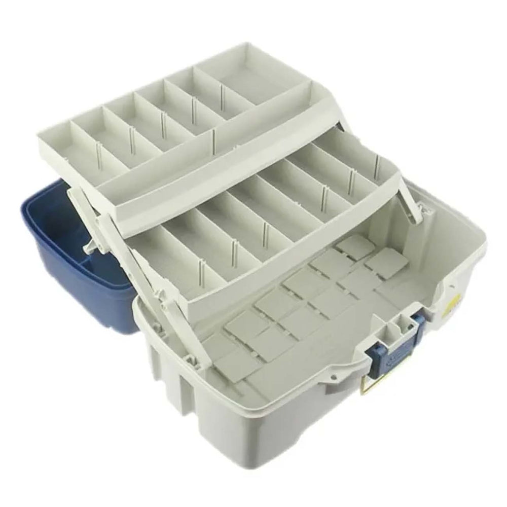 Plano 620206 2-Tray Tackle Box with Duel Top Access - Blue/White