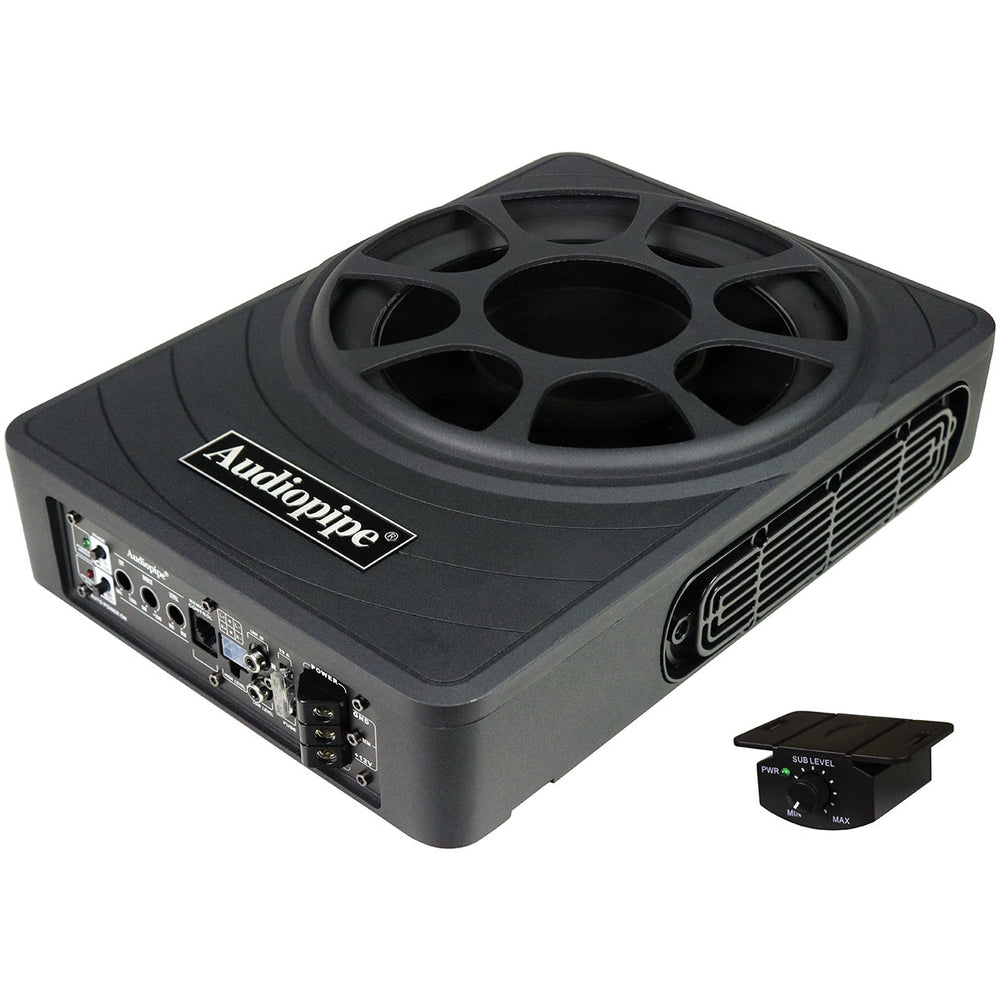 Audiopipe APLP-1030 10" Low Profile Amplified Subwoofer 500W