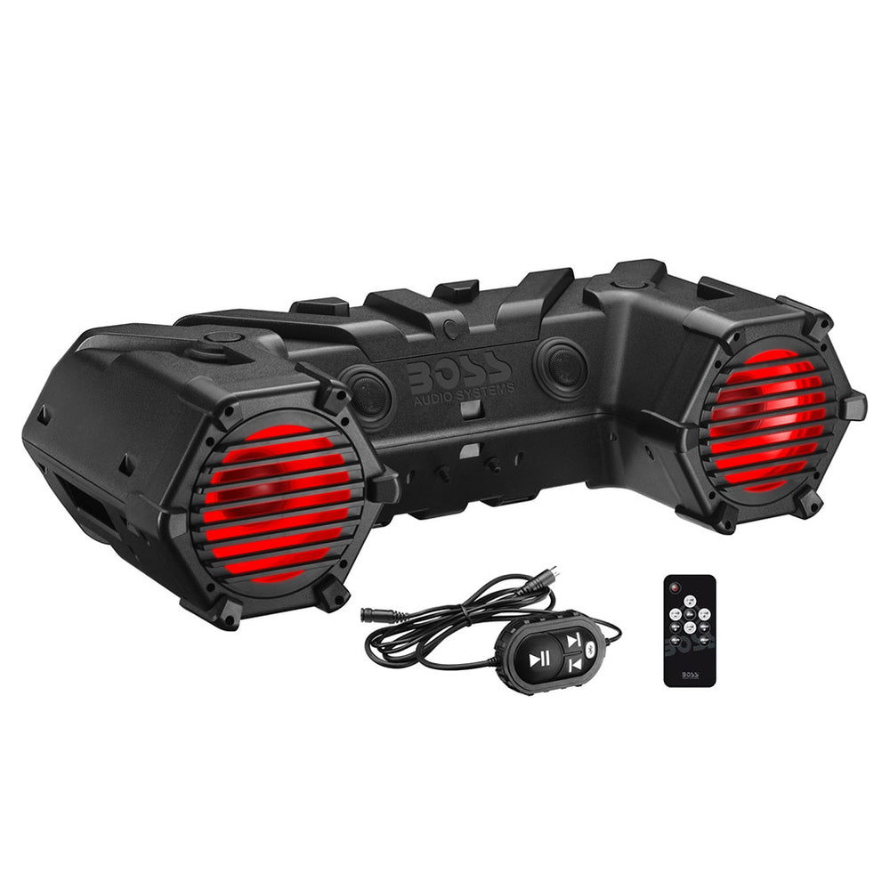 Boss ATV95LRGB Amplified Bluetooth 8" Marine Speaker with RGB Lighting & LED Image 1