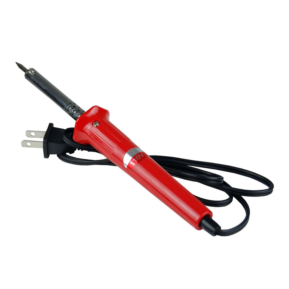 Nippon KTB-30 30W Pencil Soldering Iron 110V Slim Design Red Handle Image 1