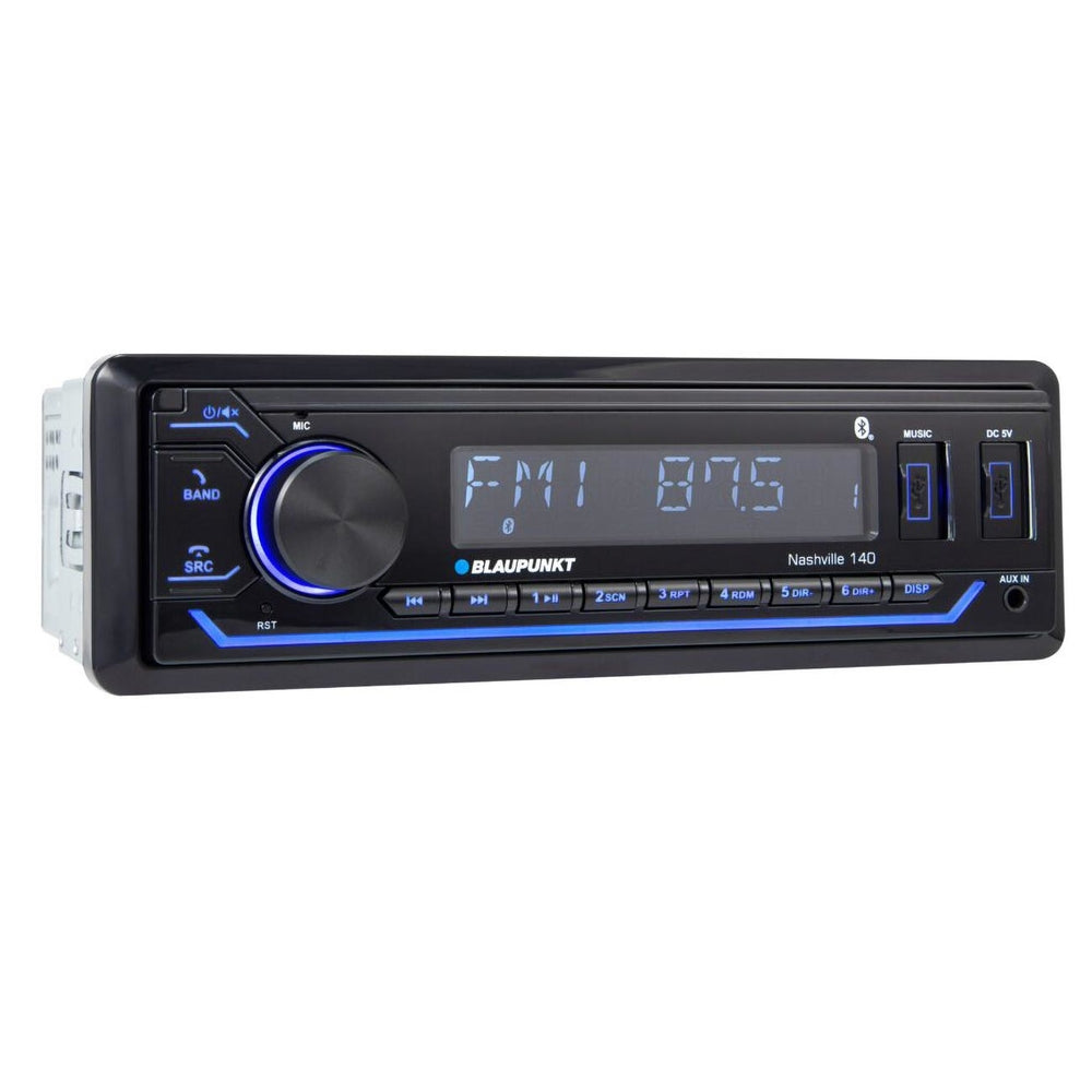 Blaupunkt Nashville 140 Mechless AM/FM Receiver with Bluetooth & USB Inputs