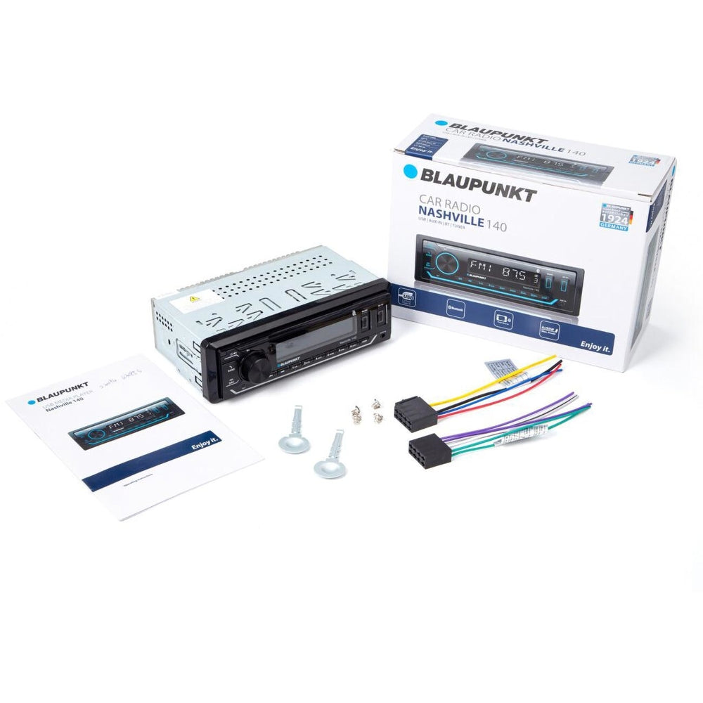 Blaupunkt Nashville 140 Mechless AM/FM Receiver with Bluetooth & USB Inputs