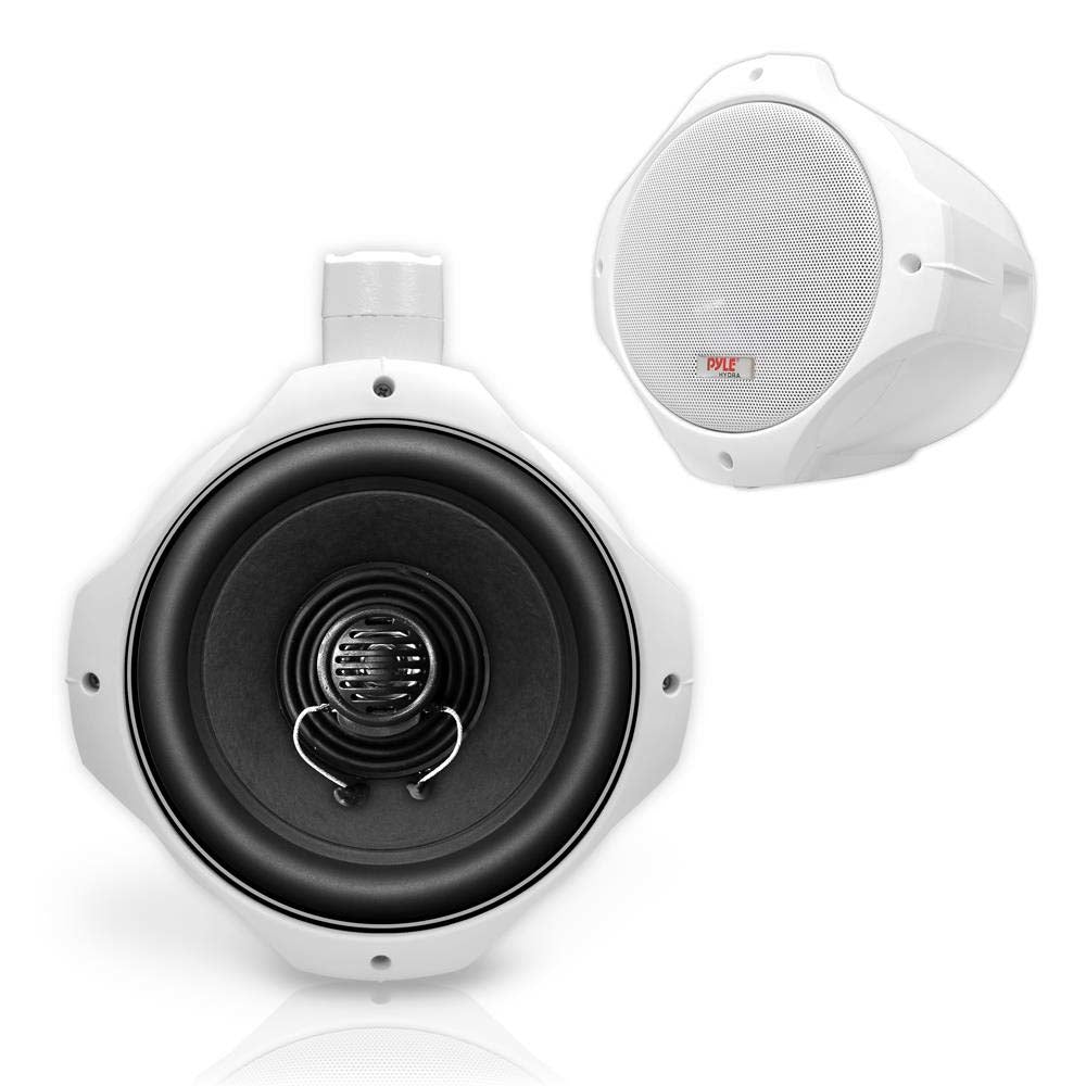 Pyle PLMRW85 Marine 8" Wakeboard Speaker Pair White