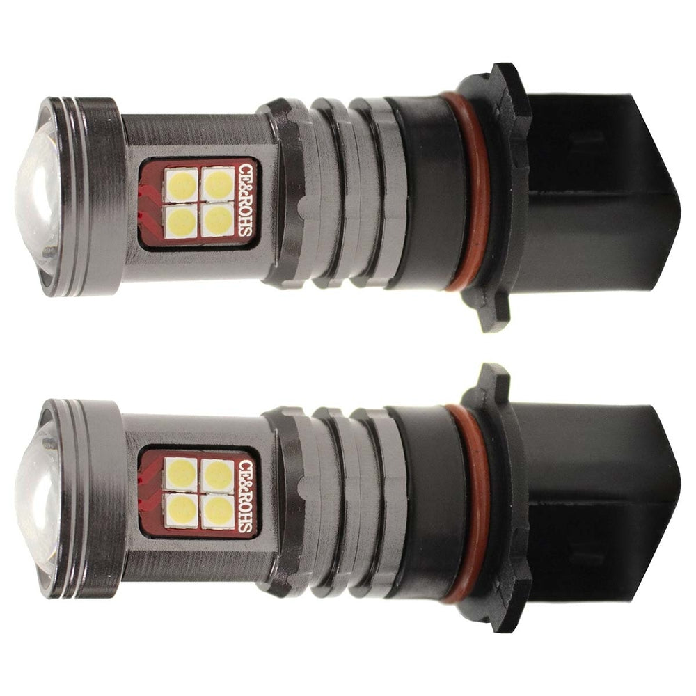 Racesport Rstbpsx26W-W Led High Power Fog Light Replacement Bulbs White Psx26W