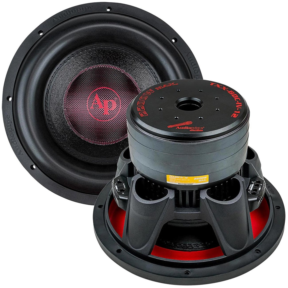 Audiopipe Txx-Bdc-Iv12 123 Woofer Dual 4 Ohm Voice Coils Image 1