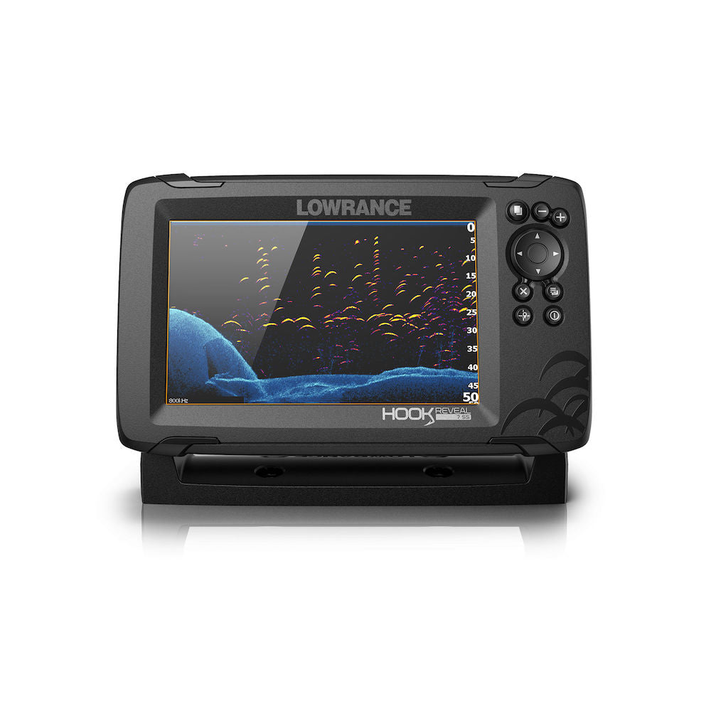 Lowrance 000-15512-001 Hook Reveal 7 Chartplotter/Fishfinder Splitshot Transom Image 1